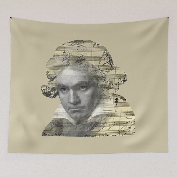 Item preview, Beethoven Sheet Music Double Exposure designed and sold by Rainfalling.