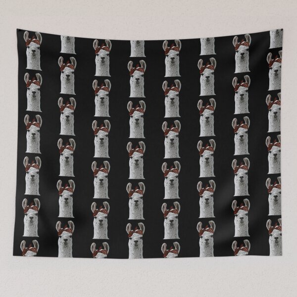 Item preview, Cute & Adorable Gangster Bandana Llama Thug Lama Tile Pattern designed and sold by perfectpresents.