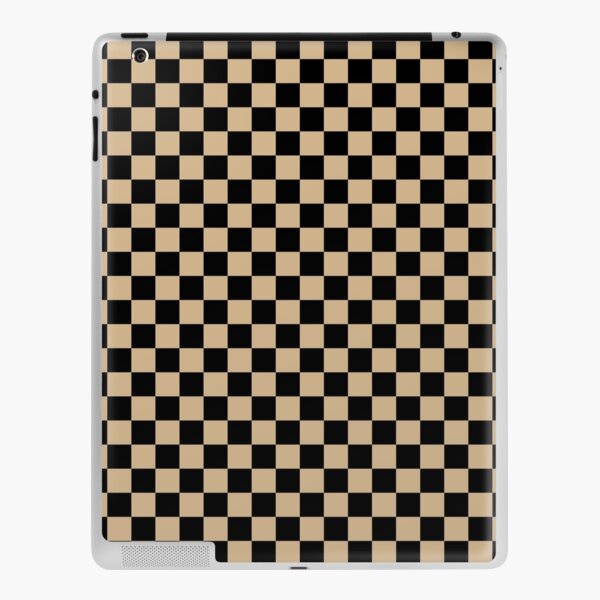 White and Tan Brown Checkerboard iPad Case & Skin for Sale by  ColorsPatterns