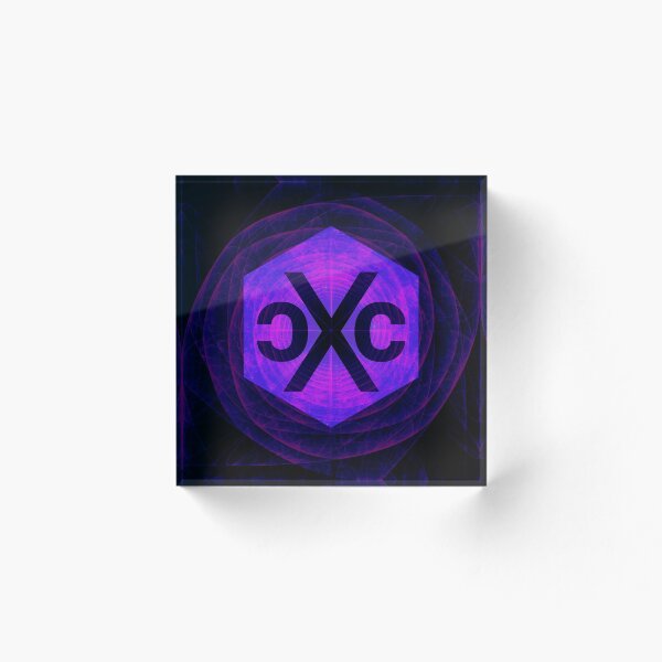Aperçu de l'œuvre Logo cXc Fractal Purple Rose | Autocollants, chemises cXc et plus créée et vendue par CurrentXChange.