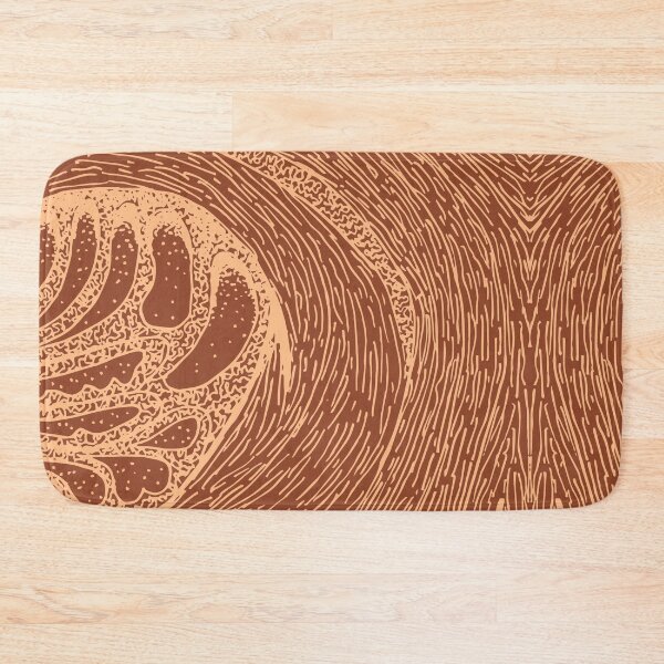 Item preview, Mud Wave 1 - Abstract Lines - Terracotta Abstract - Modern, Contemporary Print - Brown, Burnt Orange designed and sold by Studio Grafiikka.