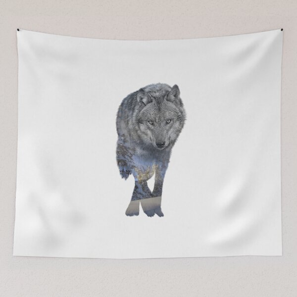 Item preview, Winter Wolf Double Exposure designed and sold by Rainfalling.