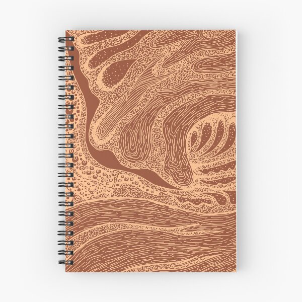 Item preview, Mud Wave 2 - Abstract Lines - Terracotta Abstract - Modern, Contemporary Print - Brown, Burnt Orange designed and sold by Studio Grafiikka.