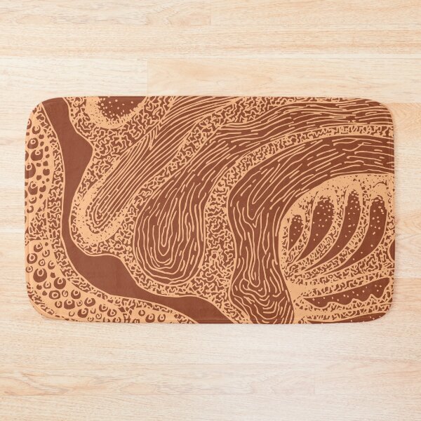 Item preview, Mud Wave 2 - Abstract Lines - Terracotta Abstract - Modern, Contemporary Print - Brown, Burnt Orange designed and sold by Studio Grafiikka.