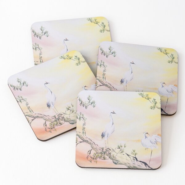 Item preview, Japanese White Storks designed and sold by RyanBauerWalsh.