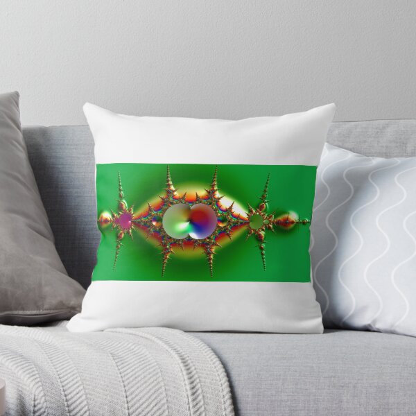 Green Gem Throw Pillow