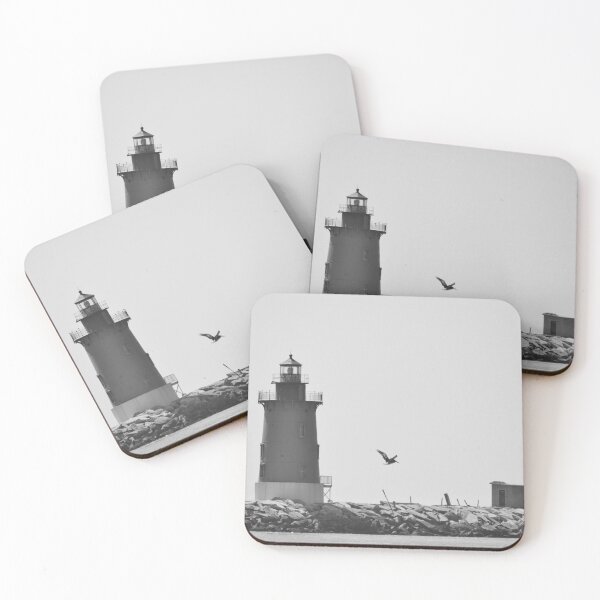 Item preview, Light Gray - Cape Henlopen Lighthouse designed and sold by BeachBumPics.