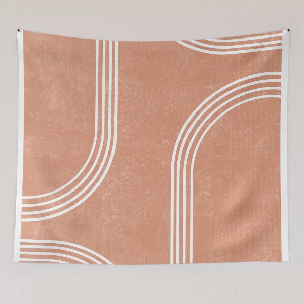 Item preview, Mid Century Modern 2 - Geometrical Abstract - Minimal Print - Terracotta Abstract - Burnt Sienna designed and sold by Studio Grafiikka.