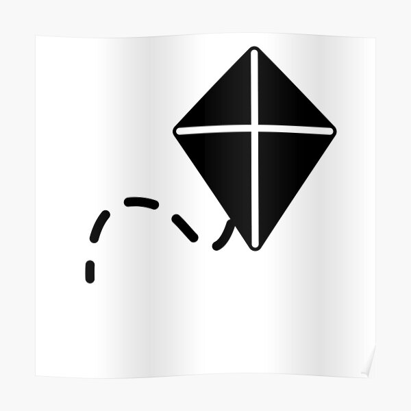 "Kite flying kite flyer" Poster by phys Redbubble