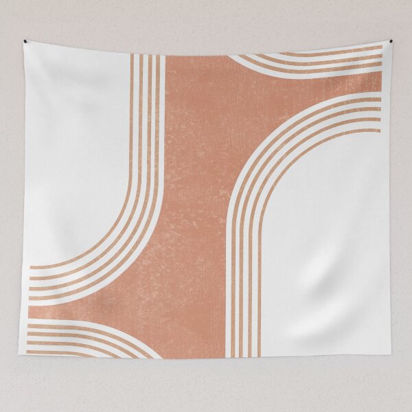 Item preview, Mid Century Modern 3 - Geometrical Abstract - Minimal Print - Terracotta Abstract - Burnt Sienna designed and sold by Studio Grafiikka.