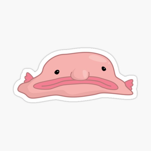 Blob Fish Sticker for Sale by SillyFun