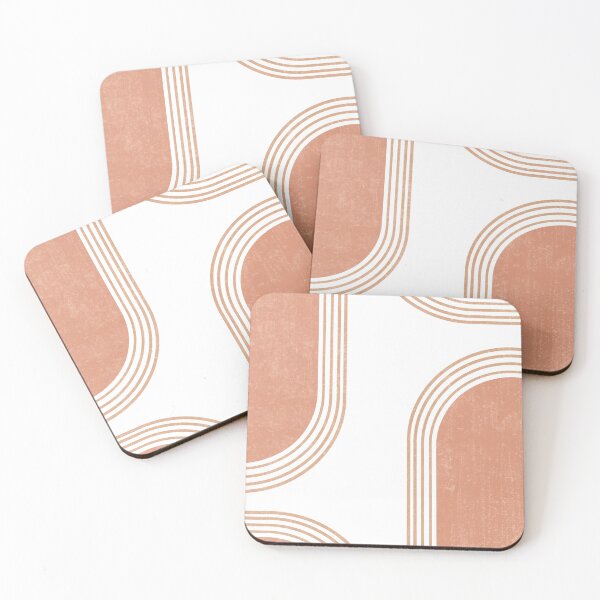 Item preview, Mid Century Modern 4 - Geometrical Abstract - Minimal Print - Terracotta Abstract - Burnt Sienna designed and sold by Studio Grafiikka.