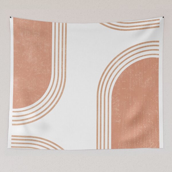 Item preview, Mid Century Modern 4 - Geometrical Abstract - Minimal Print - Terracotta Abstract - Burnt Sienna designed and sold by Studio Grafiikka.