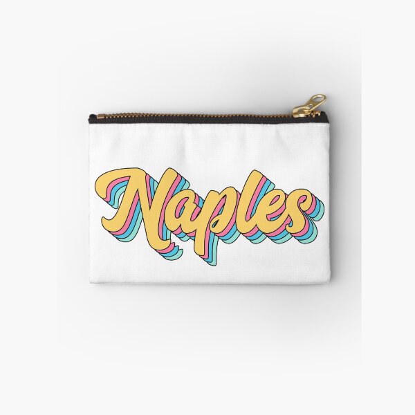 Item preview, Naples Retro Yellow Script designed and sold by modeoftravel.