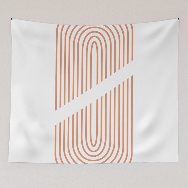 Item preview, Mid Century Modern 5 - Geometrical Abstract - Minimal Print - Terracotta Abstract - Burnt Sienna designed and sold by Studio Grafiikka.