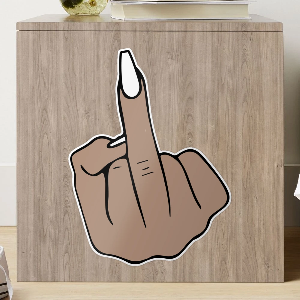 Middle Finger Sign Gesture Acrylic Blank – Moxie Vinyls