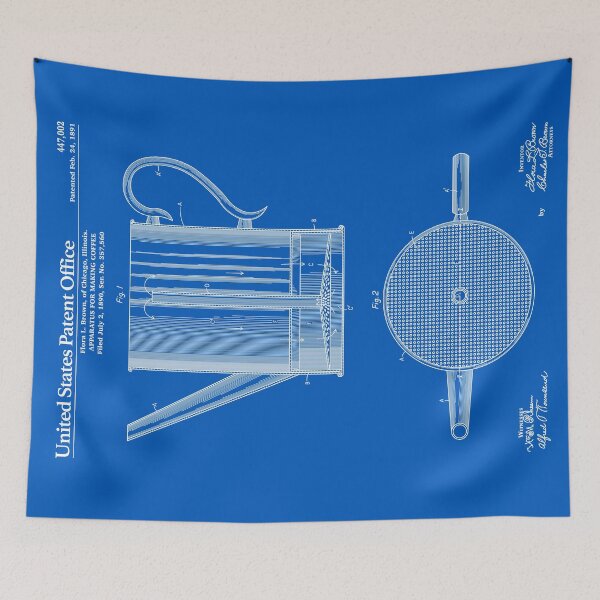 Item preview, Coffee Press Patent - Blueprint designed and sold by FinlayMcNevin.