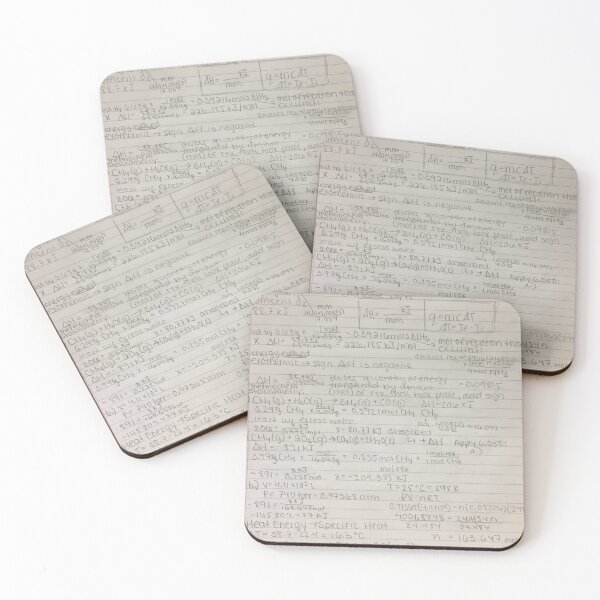Thermochemistry Coasters (Set of 4)