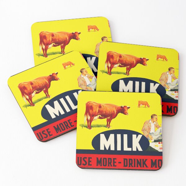 Item preview, Milk Vintage Advertising Poster designed and sold by karwilberevivalcollection.