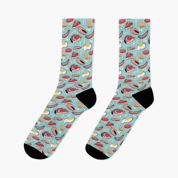 Item preview, Carnivore Seamless Pattern, Mid Century Meat designed and sold by thebeeholder.