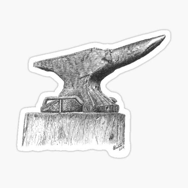 Item preview, Blacksmith Anvil, transparent background designed and sold by dcnewton.