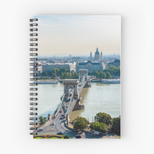 Item preview, Aerial view of Chain Bridge and St. Stephen's Basilica - Budapest designed and sold by Ulysse Pixel.