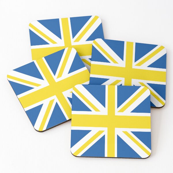 Item preview, Leeds Blue White Yellow Union Jack Flag designed and sold by Sporting Colour.
