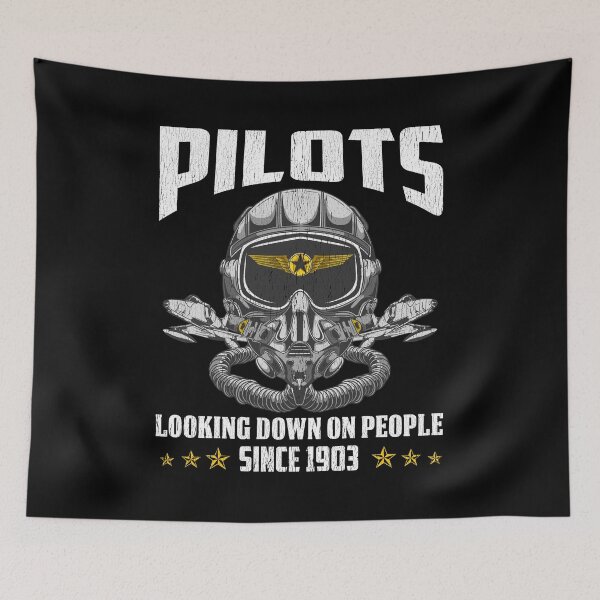 Item preview, Funny Pilots Looking Down On People Since 1903 Pun designed and sold by perfectpresents.