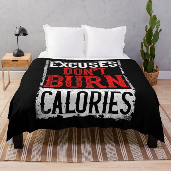 Item preview, Excuses Don't Burn Calories Motivational Workout designed and sold by perfectpresents.