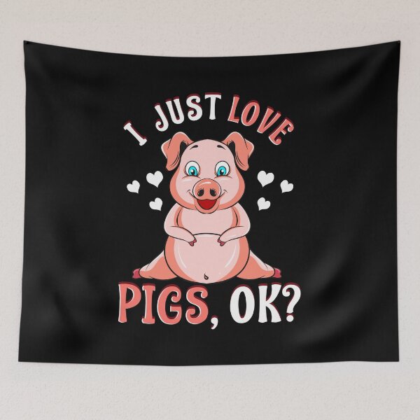 Item preview, Cute & Funny I Just Love Pigs, OK? Baby Pig designed and sold by perfectpresents.