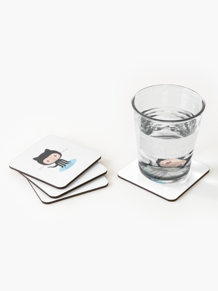 Alternate view of Github Coasters (Set of 4)