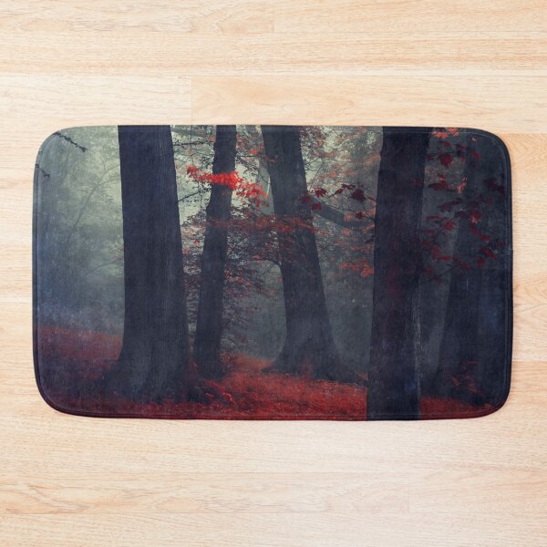 Item preview, feel unreal - magical forest with red foliage designed and sold by Dyrk Wyst Redbubble Shop.
