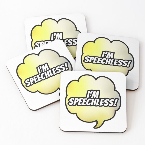 Item preview, I'm Speechless (Speech Bubble) designed and sold by SassyClassyMe.