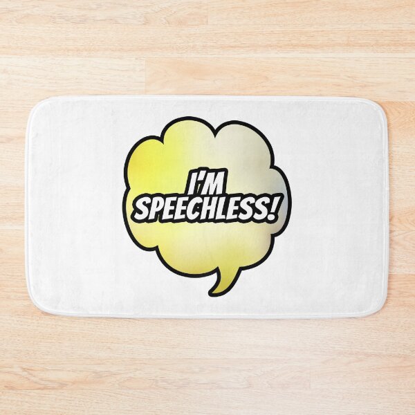 Item preview, I'm Speechless (Speech Bubble) designed and sold by SassyClassyMe.