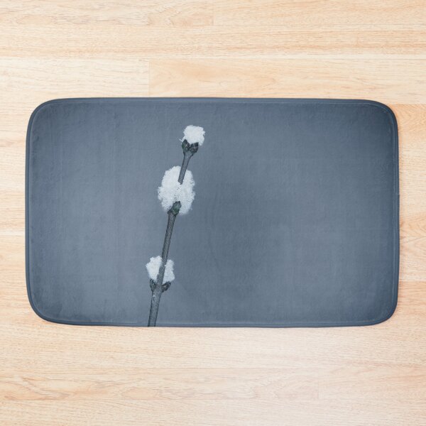 Item preview, Dark Theme in Grey Blue of Snow on Branch Nature Photography designed and sold by Jon Shore.
