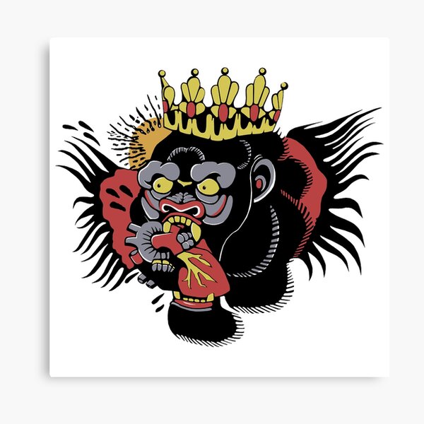 Buy Gorilla With Snake Tattoo Style Wall Art Print Tattoo Flash Wall Decor Traditional  Old School Wall Art Tattoo Poster Online in India - Etsy