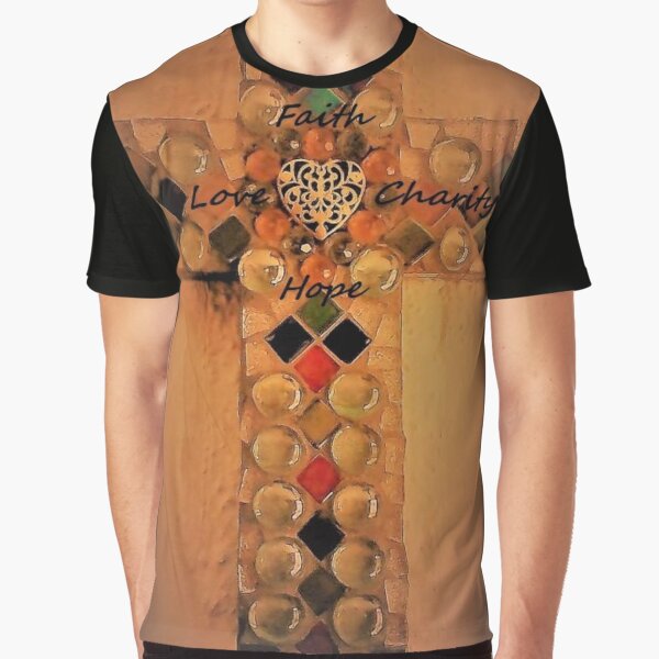 Glaube, Liebe, Hoffnung, Nächstenliebe Grafik T-Shirt