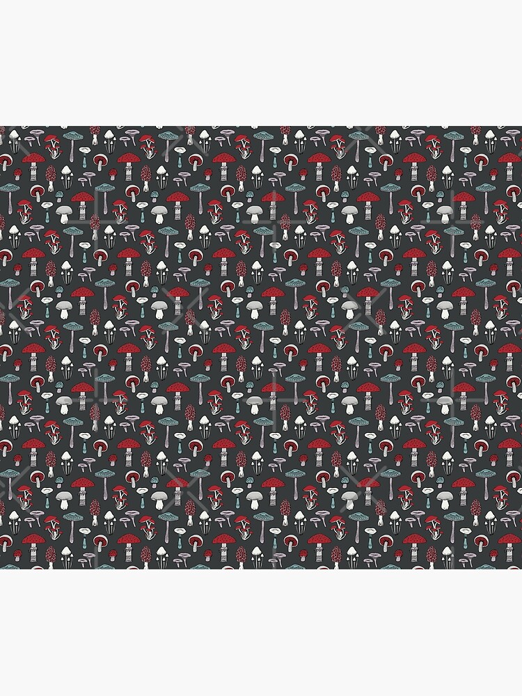 Midnight Mushrooms - fun fungus pattern by Cecca Designs by Cecca-Designs