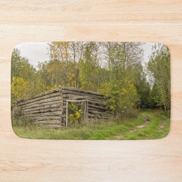 Item preview, Reclaimed by Nature - Abandoned Log Hut in the Woods designed and sold by Georgia Mizuleva.