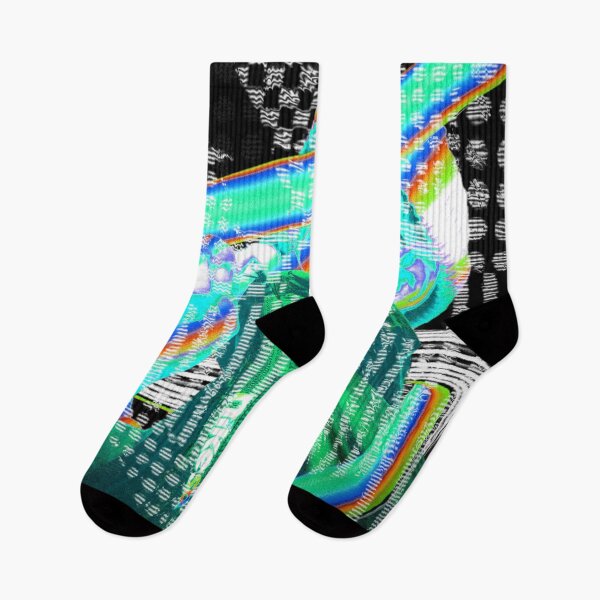Item preview, Rainbow vaporwave portrait artwork (Re-color) designed and sold by sharpecanary.
