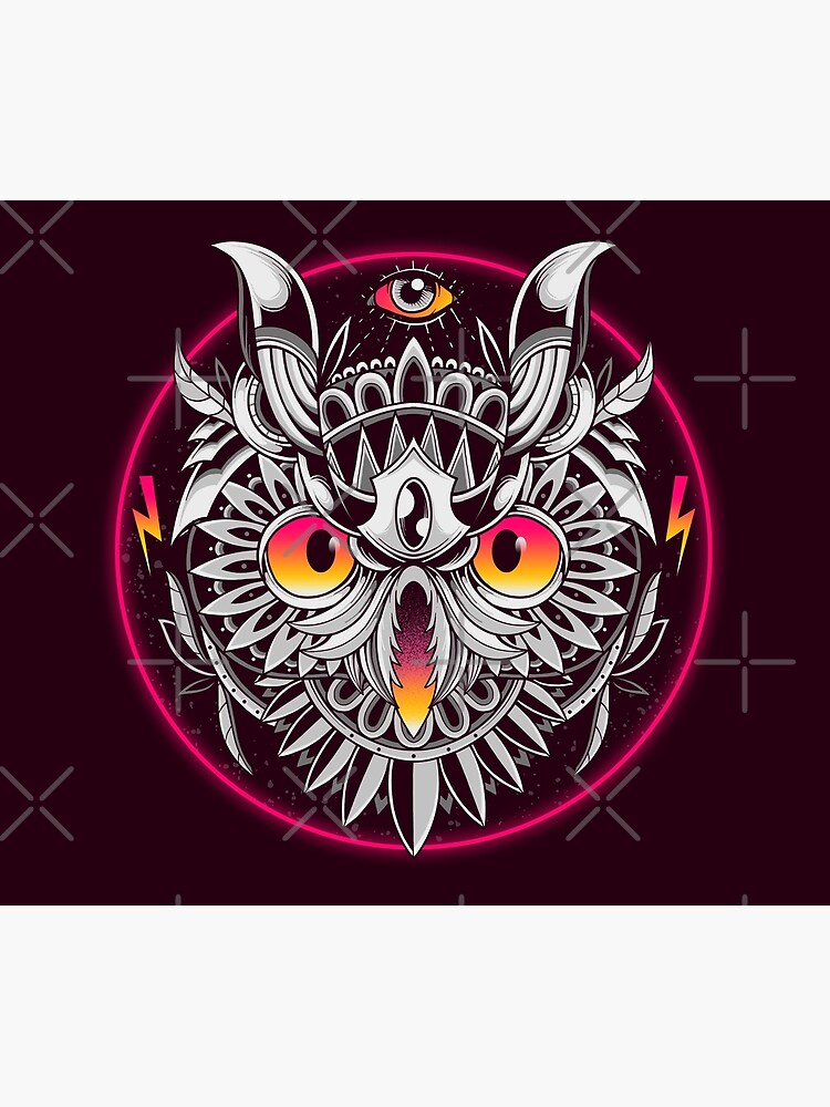 Retrowave Owl by GODZILLARGE