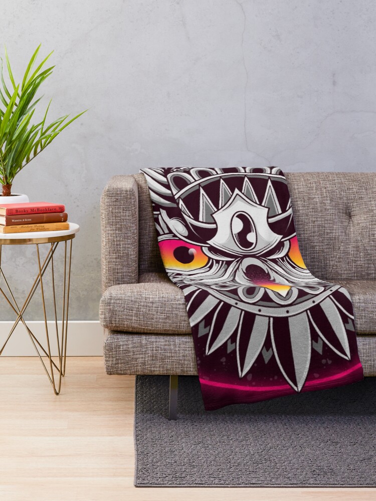 Alternate view of Retrowave Owl Throw Blanket