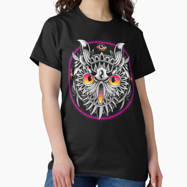 Retrowave Owl Classic T-Shirt