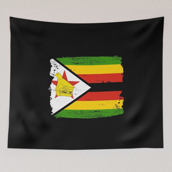 Item preview, Zimbabwe flag flag home Harare pride gift designed and sold by Weilichesmag.