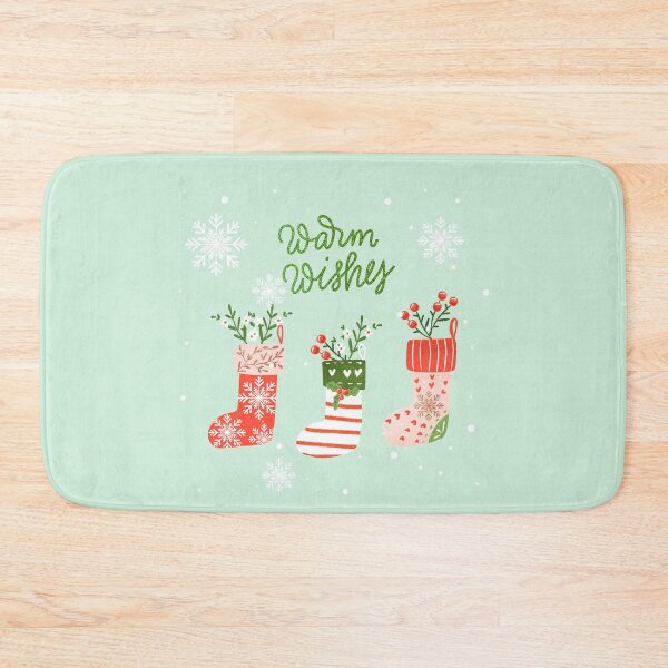 Item preview, Warm wishes Christmas stockings designed and sold by Katbydesign.