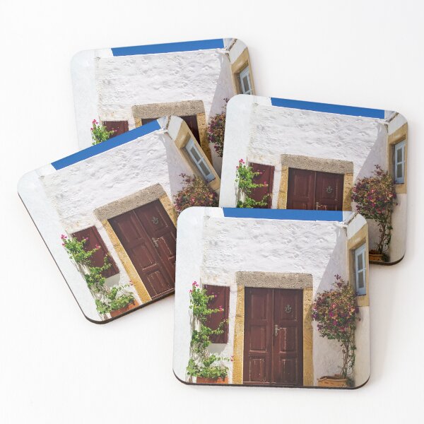 Item preview, House facade, Patmos island, Greece. designed and sold by Kostas Pavlis.
