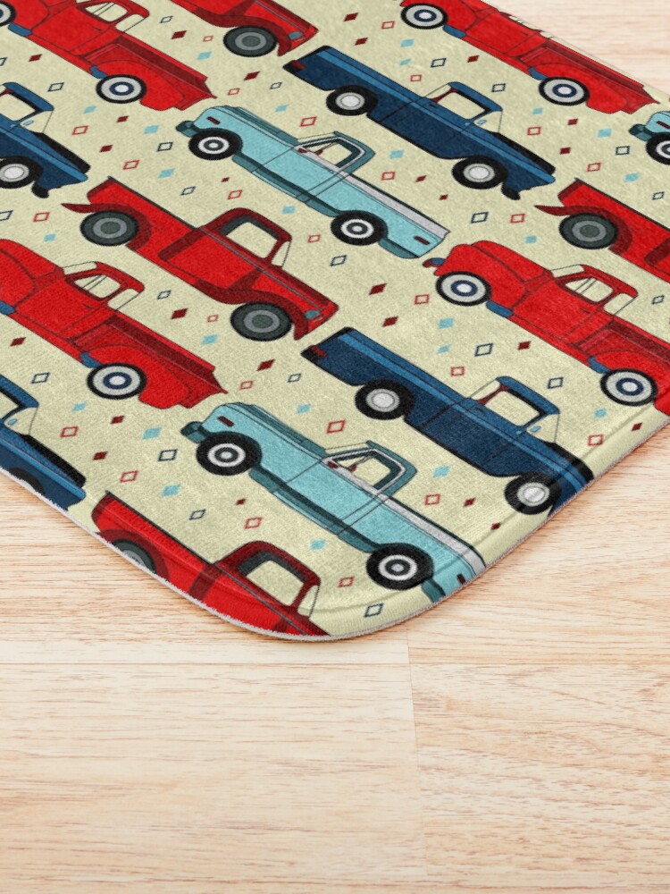 Alternate view of Winter Vintage Trucks Bath Mat