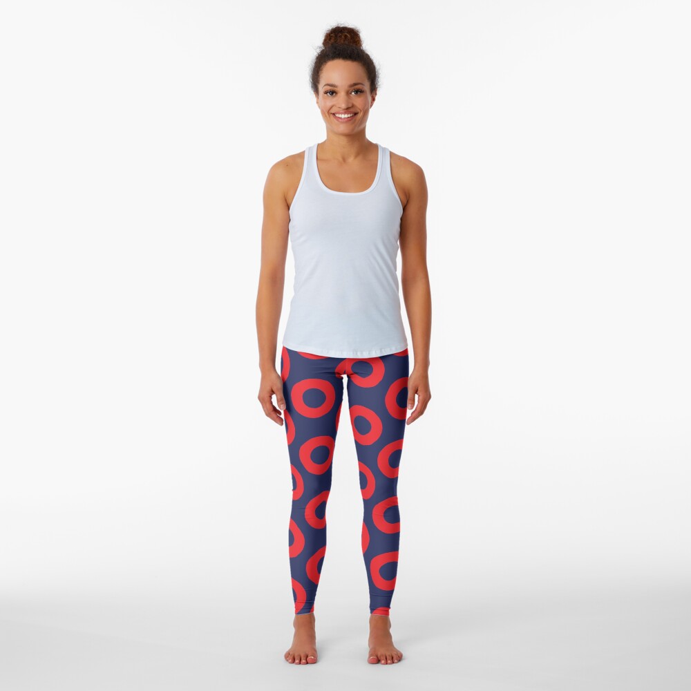 Fishman Doughnut Phish Pattern by Custeez Leggings
