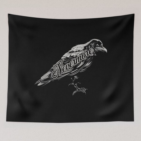 Item preview, Edgar Allen Poe Distressed Vintage Nevermore Quoth The Raven designed and sold by grendelfly73.