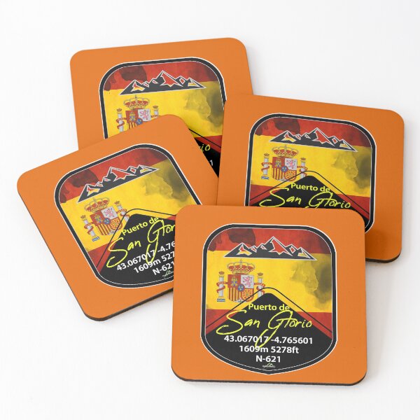 Item preview, Puerto de San Glorio Spain Espana Motorcycle Cycle Sticker & T-Shirt 02 designed and sold by OuterShellUK.